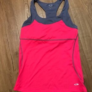 Neon Pink Champion Racerback Workout Top